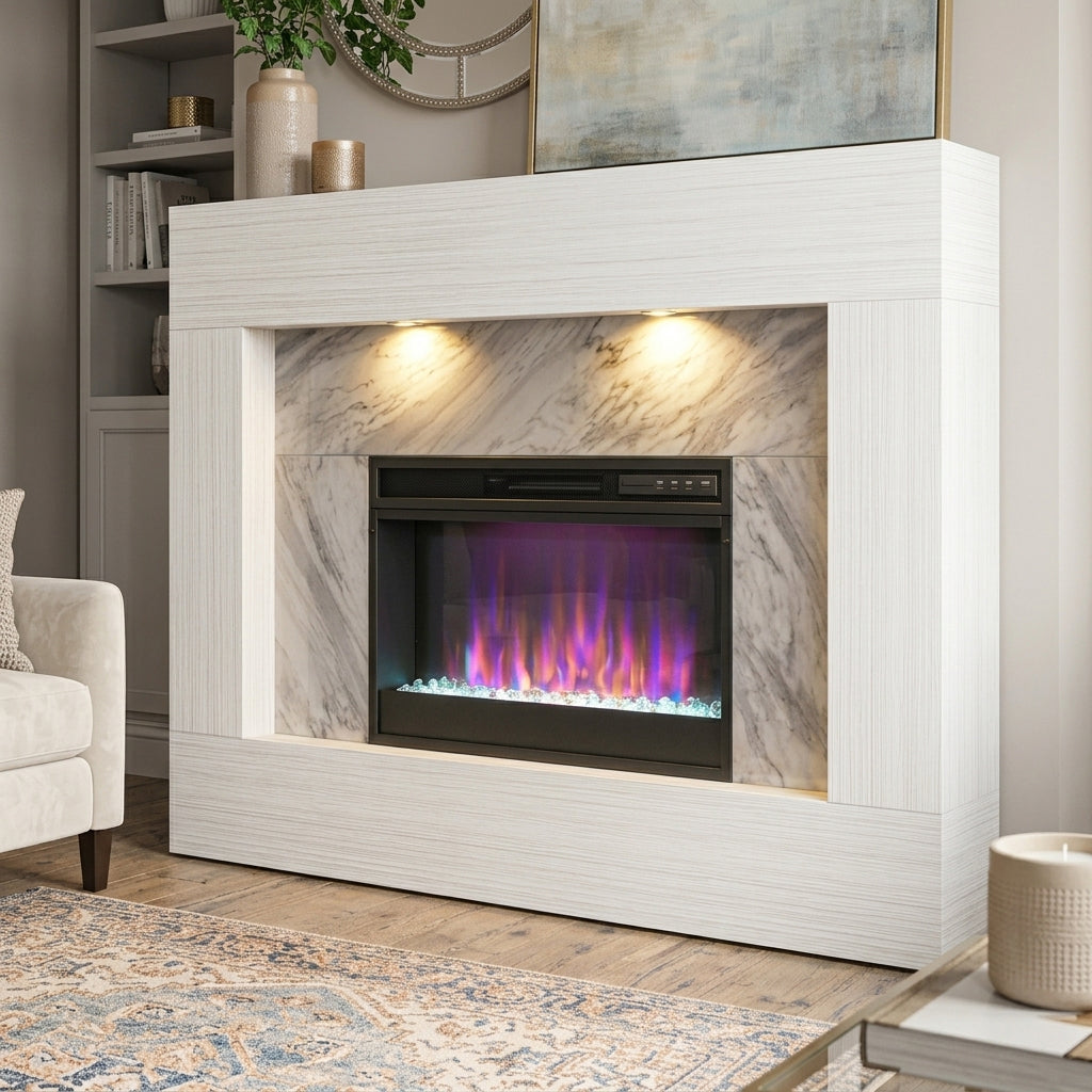 SEBASTIAN 55" Wide x 41" Height Fireplace