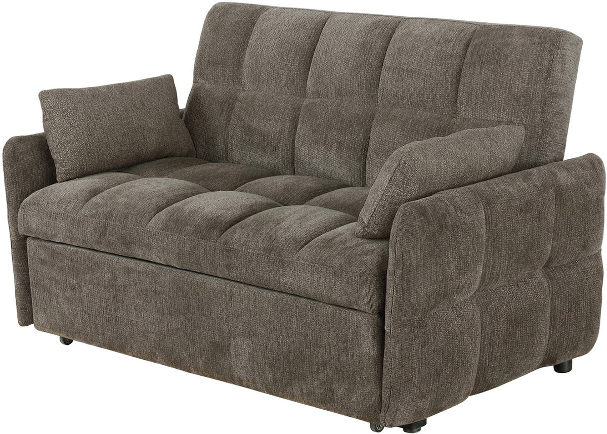 SEYCHELLE Brown 59" Wide Sleeper Sofa