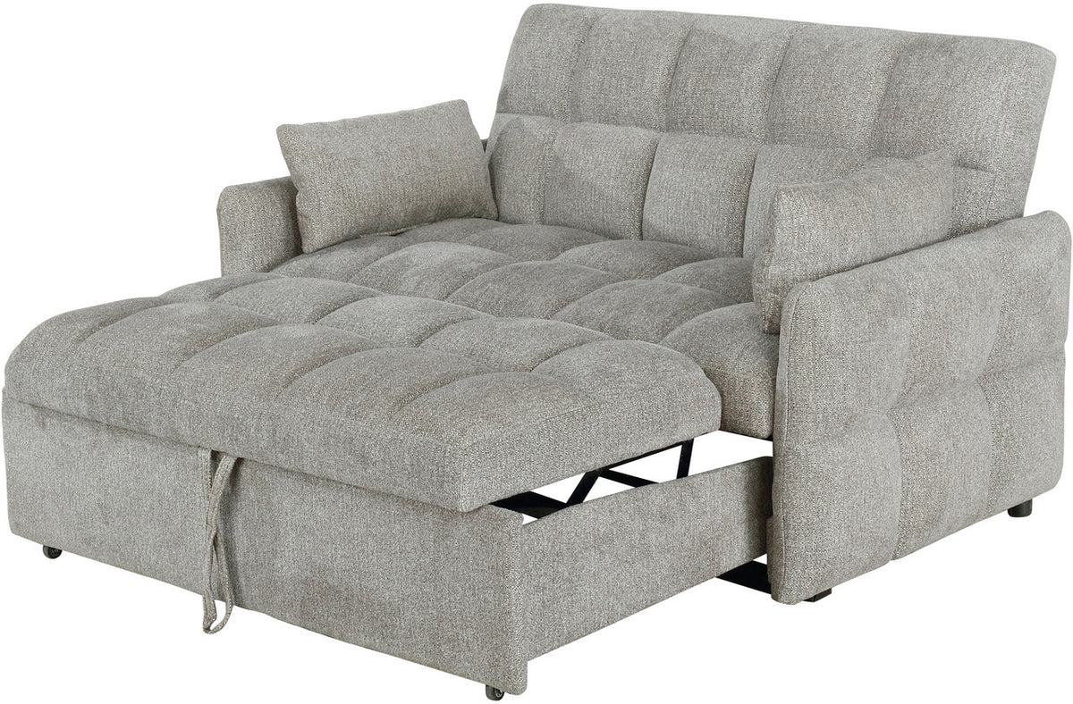SEYCHELLE Beige 59" Wide Sleeper Sofa