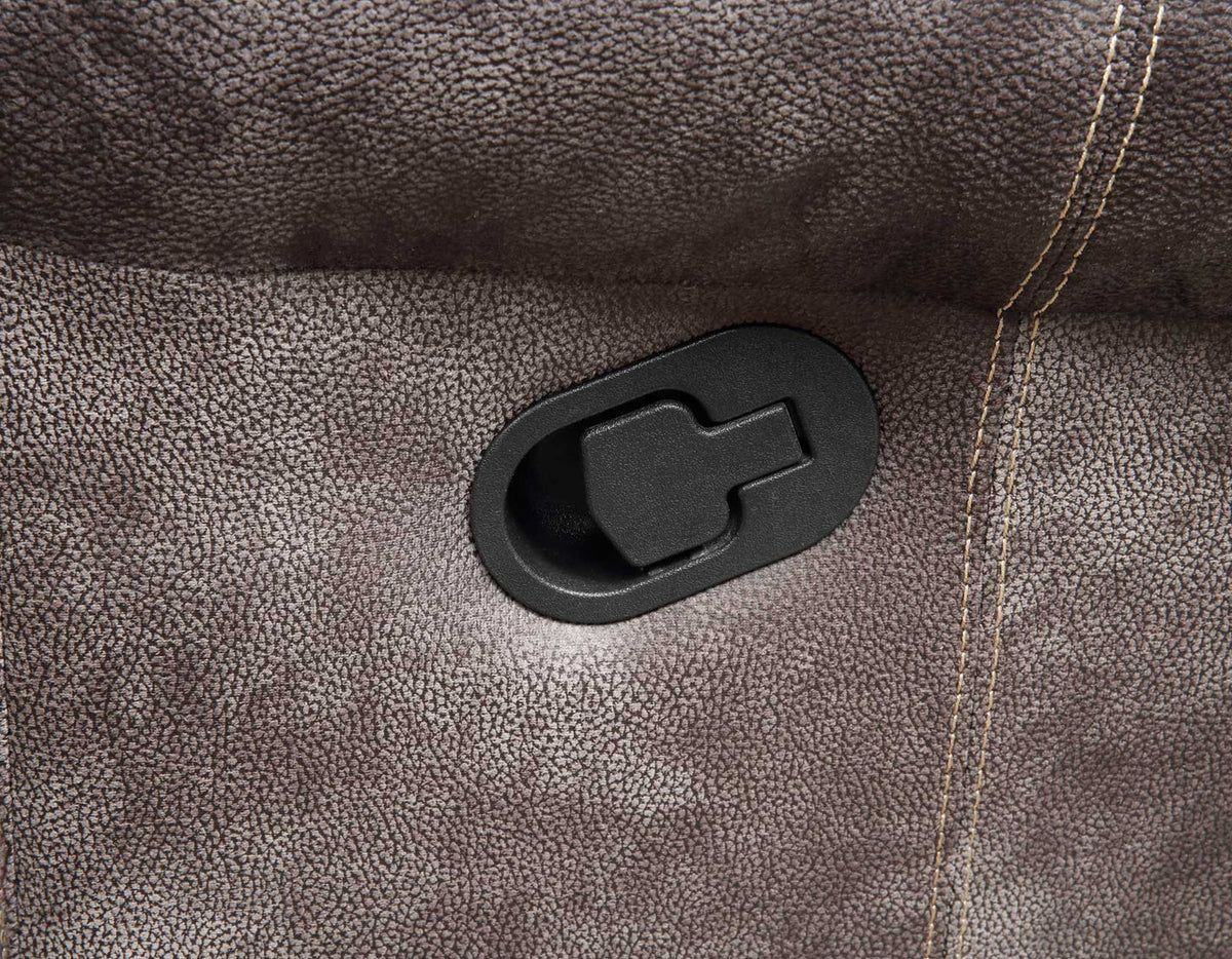 SNIDER Gray 78" Wide Glider Reclining Loveseat
