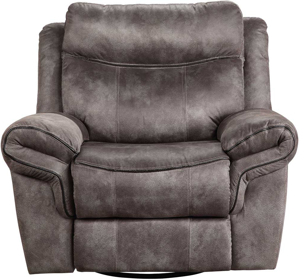 SNIDER Gray 44" Wide Swivel Glider Recliner