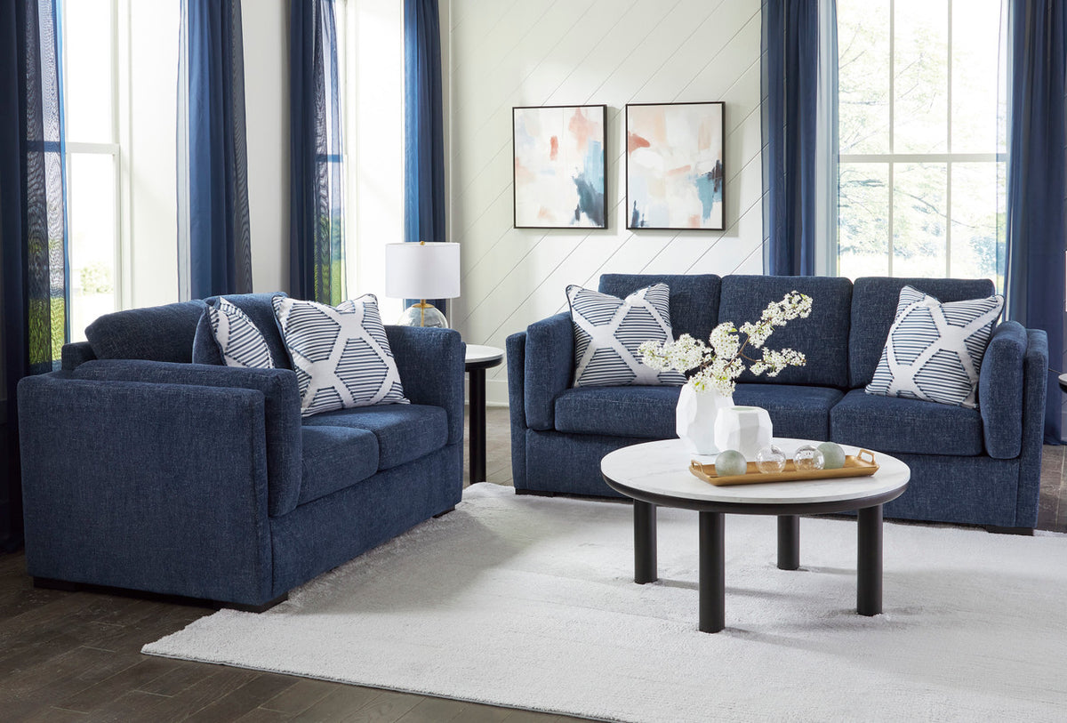 SORBONNE Navy Blue Sofa & Loveseat