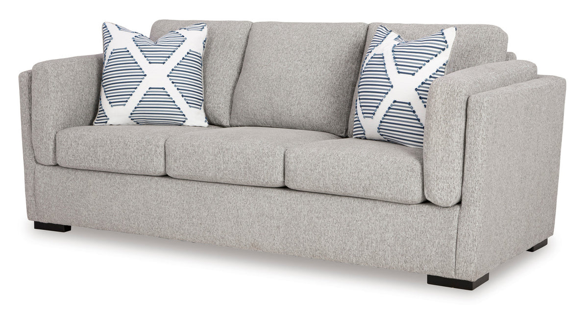 SORBONNE Light Gray 89" Wide Sofa