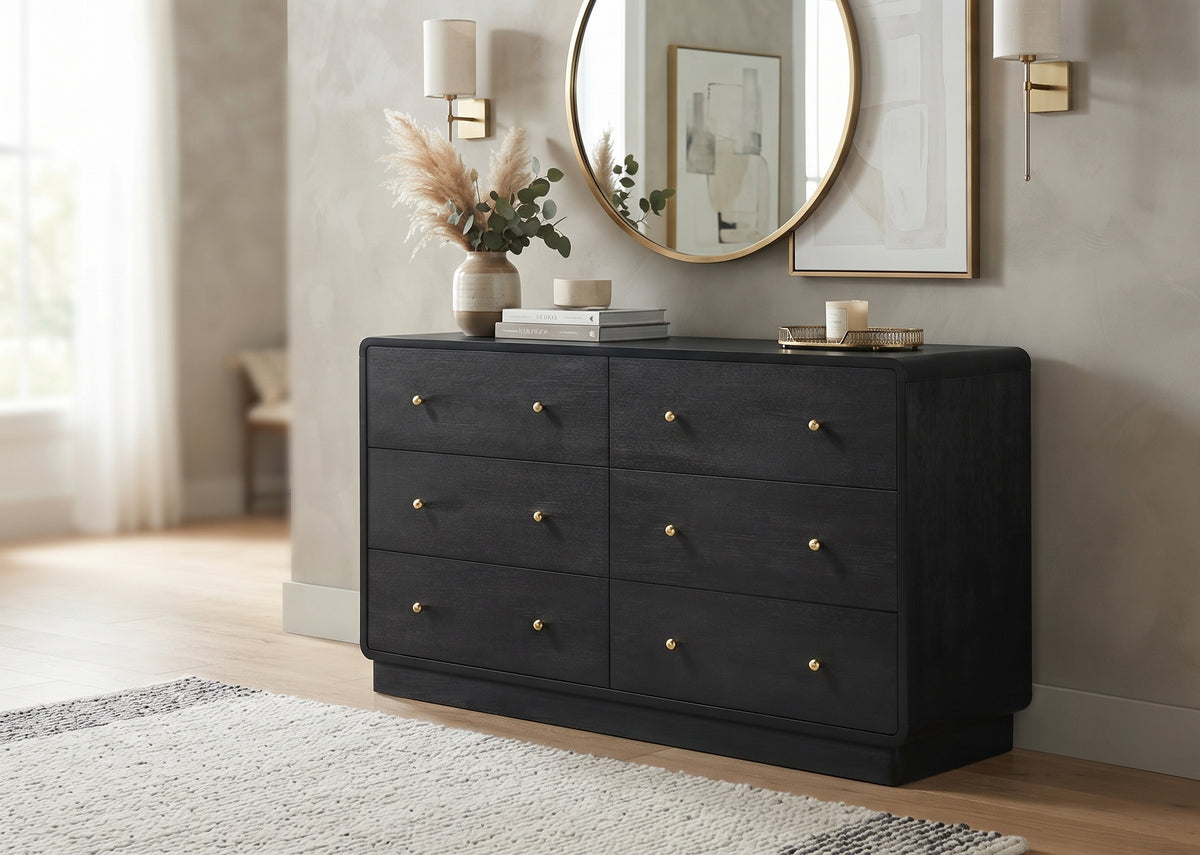 STAVER Black 59" x 34" Height Dresser