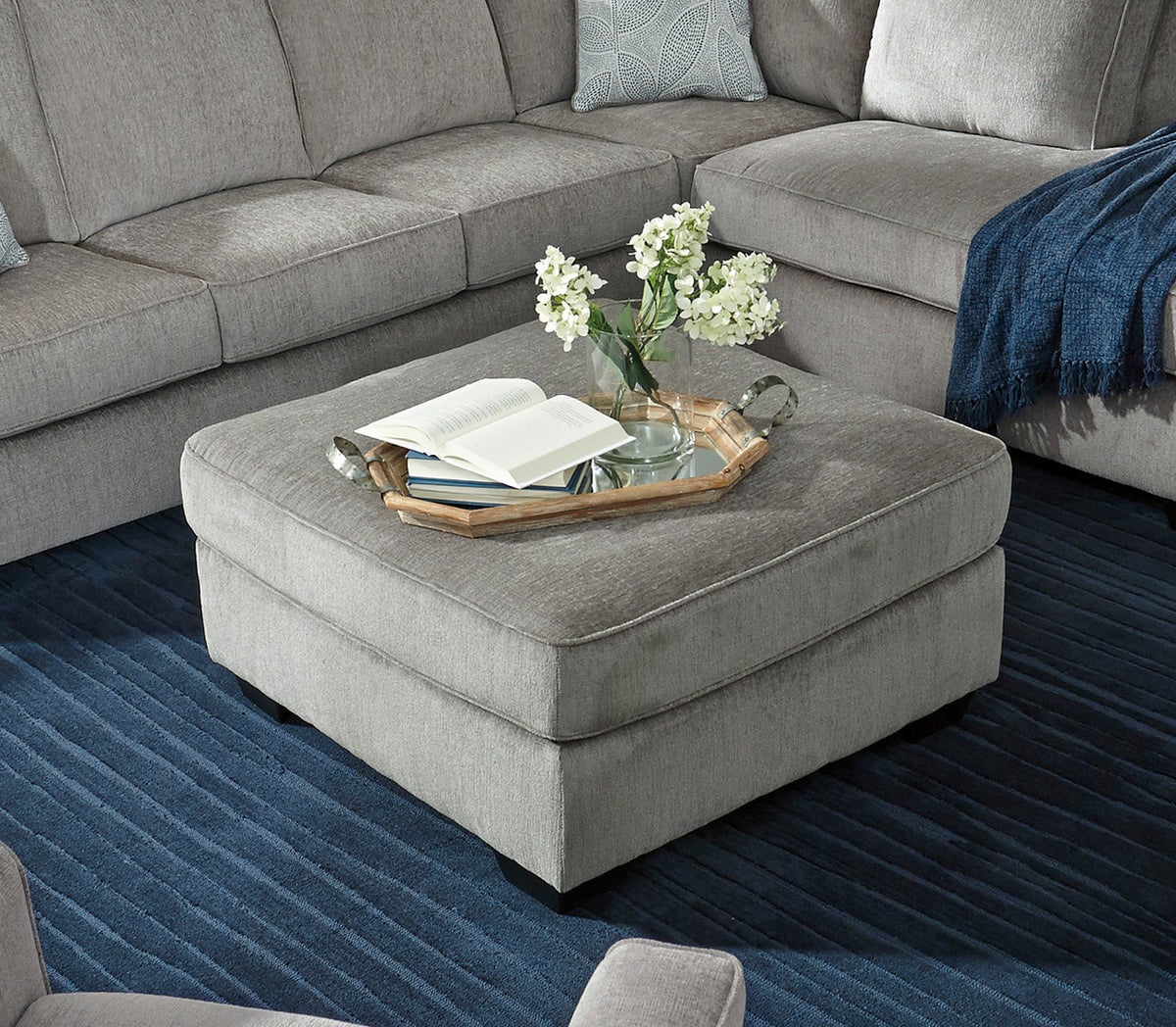 STELLAR Nickel 36" x 36" Ottoman