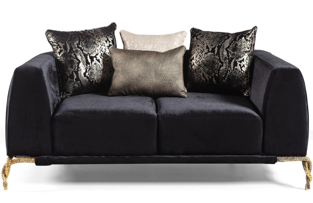 STUTZ Black Luxury Sofa & Loveseat *Closeout