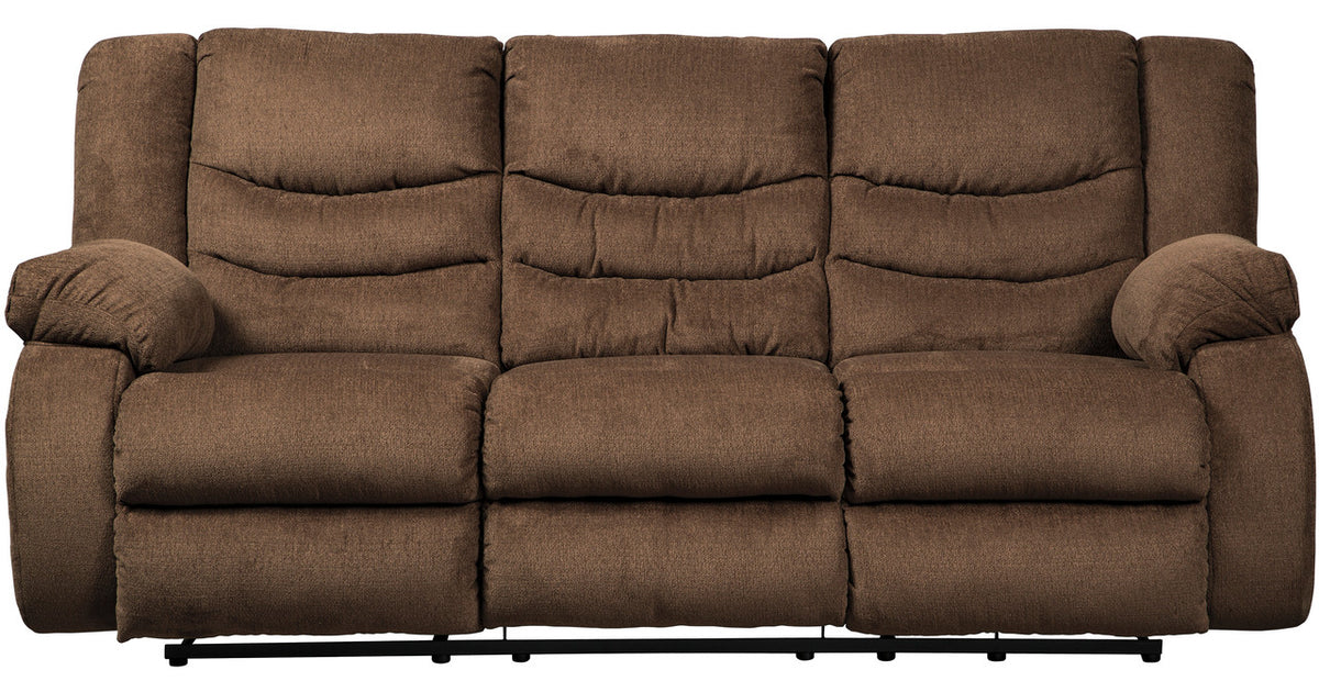 SARGE Chocolate 87" Wide Reclining Sofa