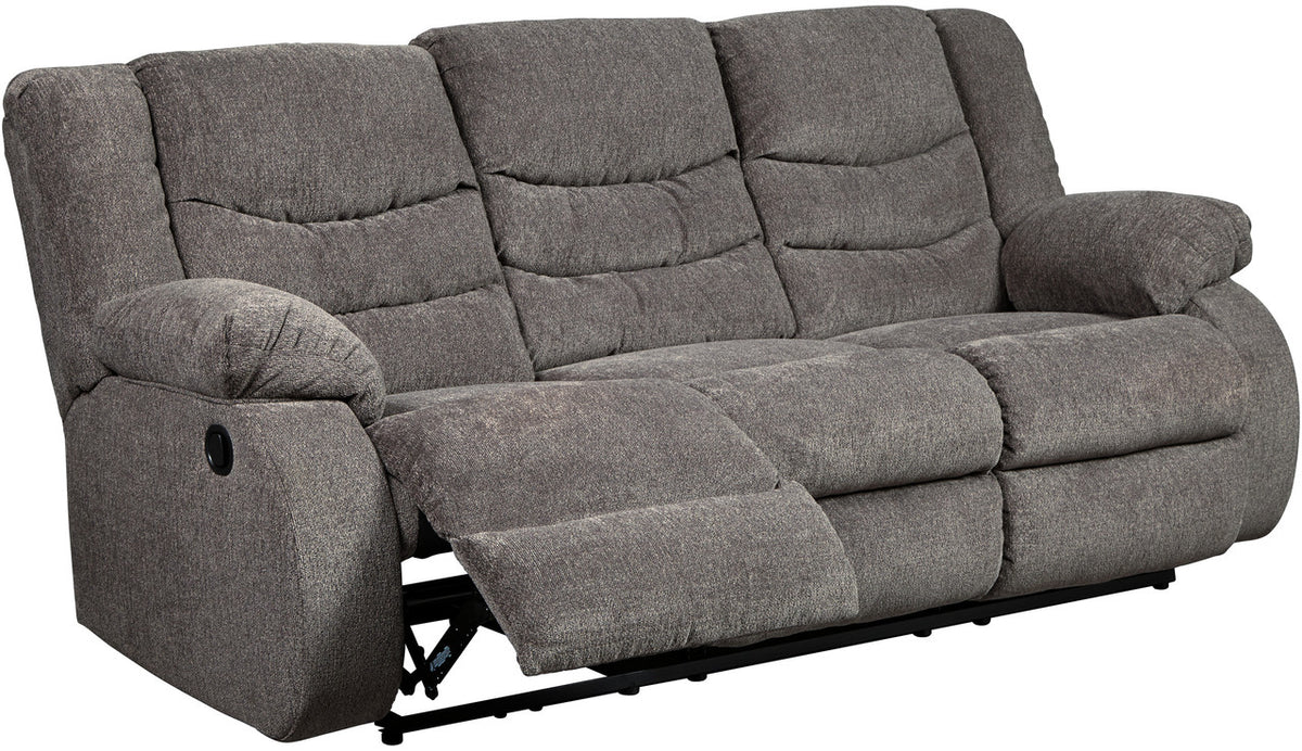 SARGE Gray 87" Wide Reclining Sofa