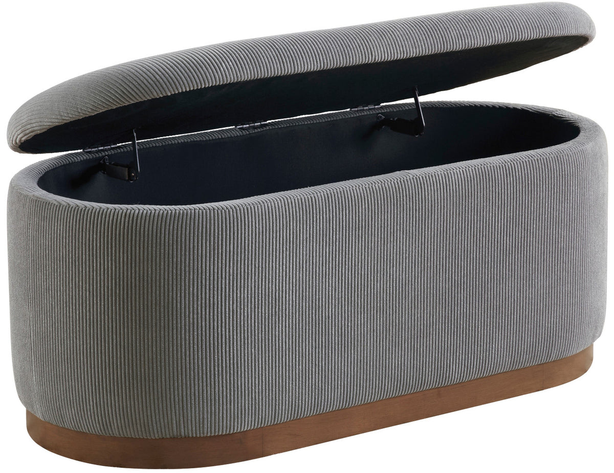 SCARLETT Gray Storage Bench
