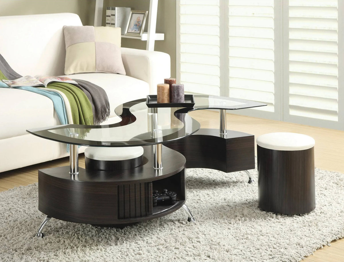 Skyro Coffee Table with Stools