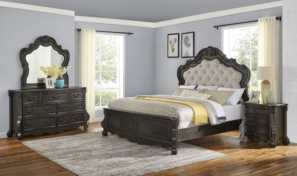 SOFIANE Panel Bed Bedroom Set