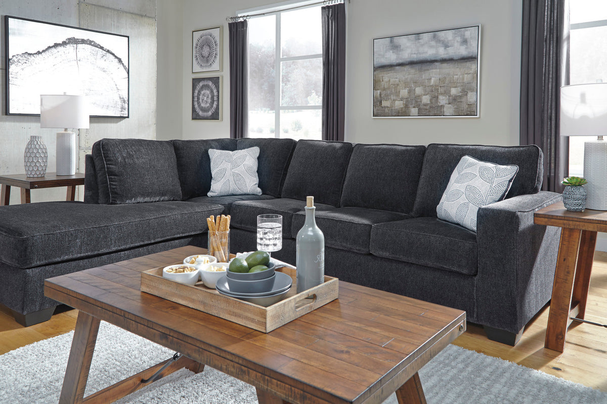 STELLAR Dark Gray 112" Wide Sectional