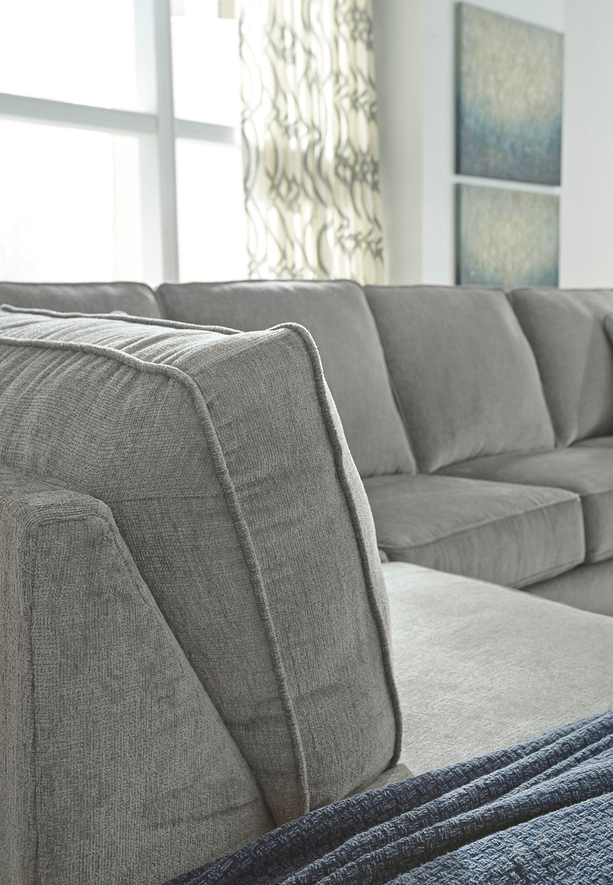 STELLAR Nickel 112" Wide Queen Sleeper Sectional