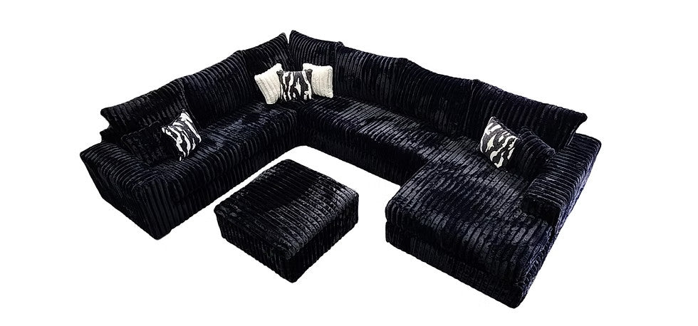 TEXAN Black 36" Ottoman