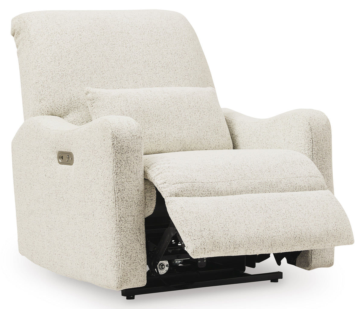 TURNEY Off-White Performance Fabric 37" Wide x 42" Power Recliner
