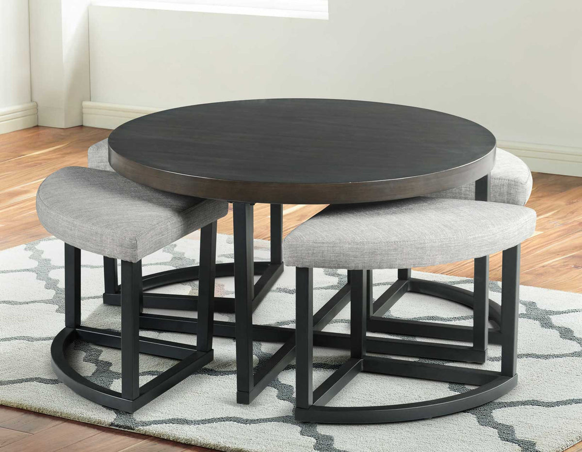 TAMA 36" Wide Coffee Table with Stools