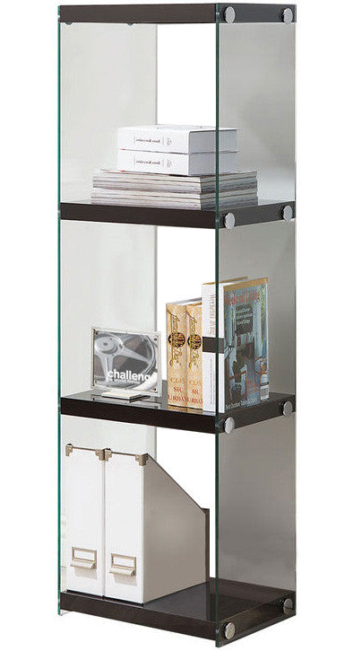 Tammy 3 Shelves Black Bookcase