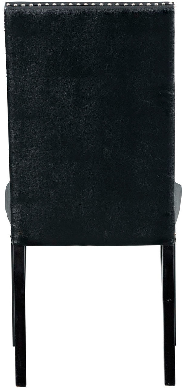 VALERY Black Faux Leather 20" Wide Dining Chair