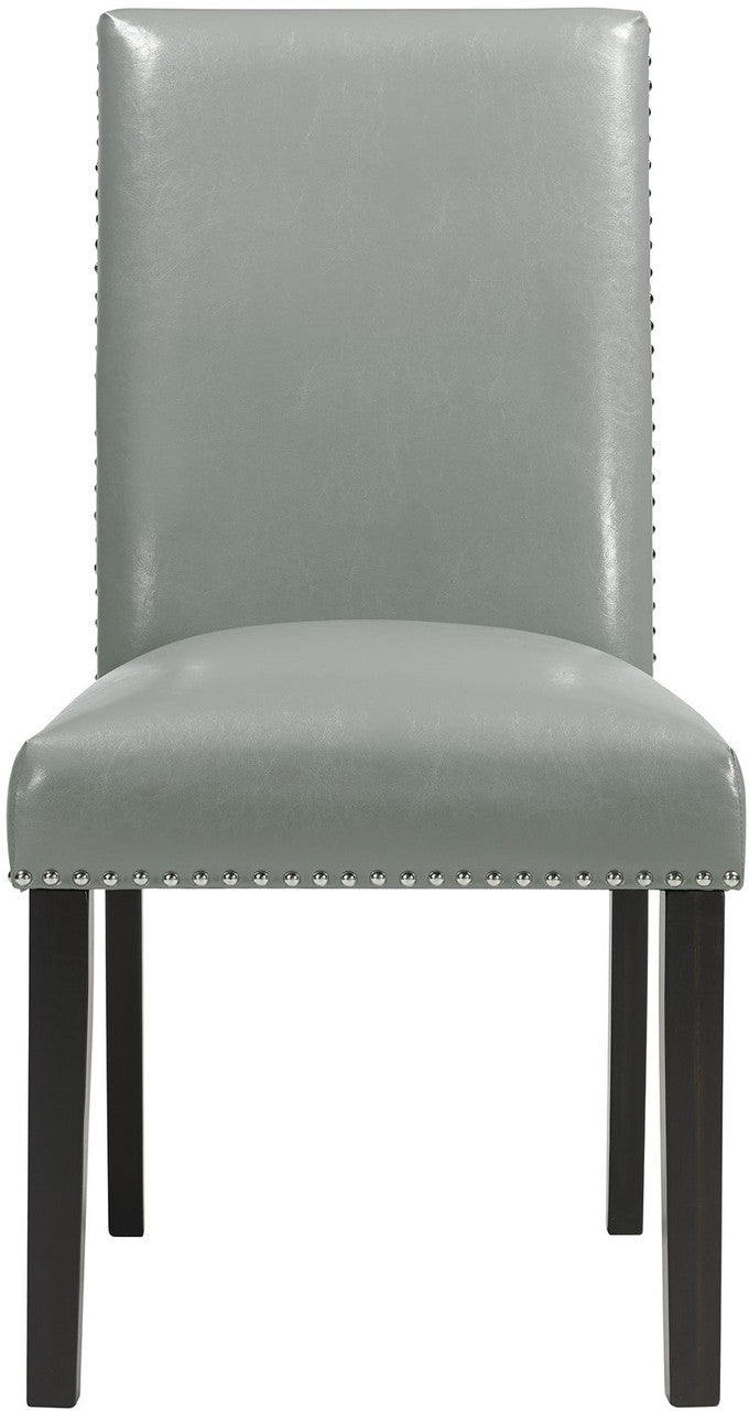 VALERY Gray Faux Leather 20" Wide Dining Chair