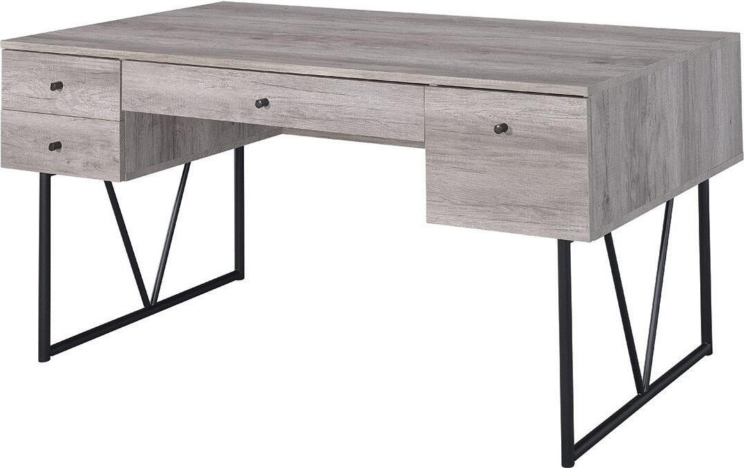 VARELA Gray 63" Wide Computer Desk (RTA)