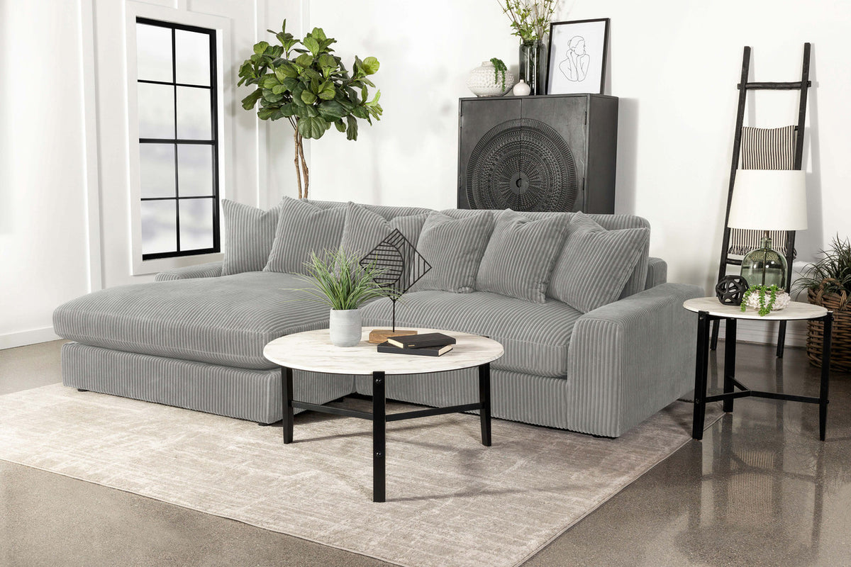 VEHLO Fog 105" Wide Reversible Sectional