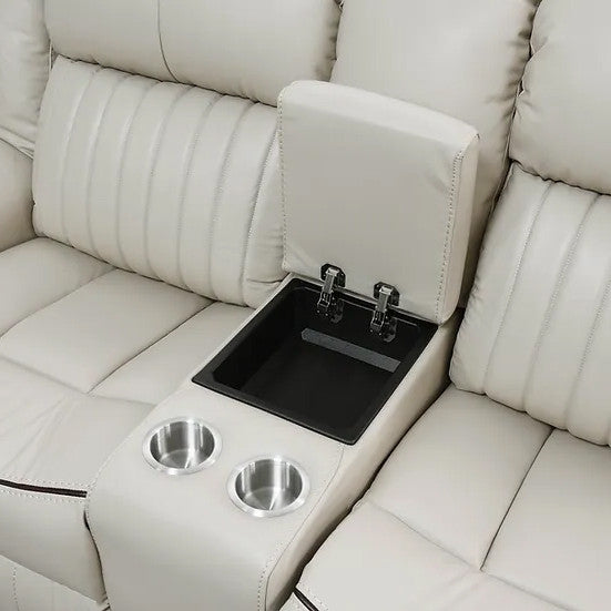 VINCIT Cream Reclining Sofa, Loveseat & Recliner