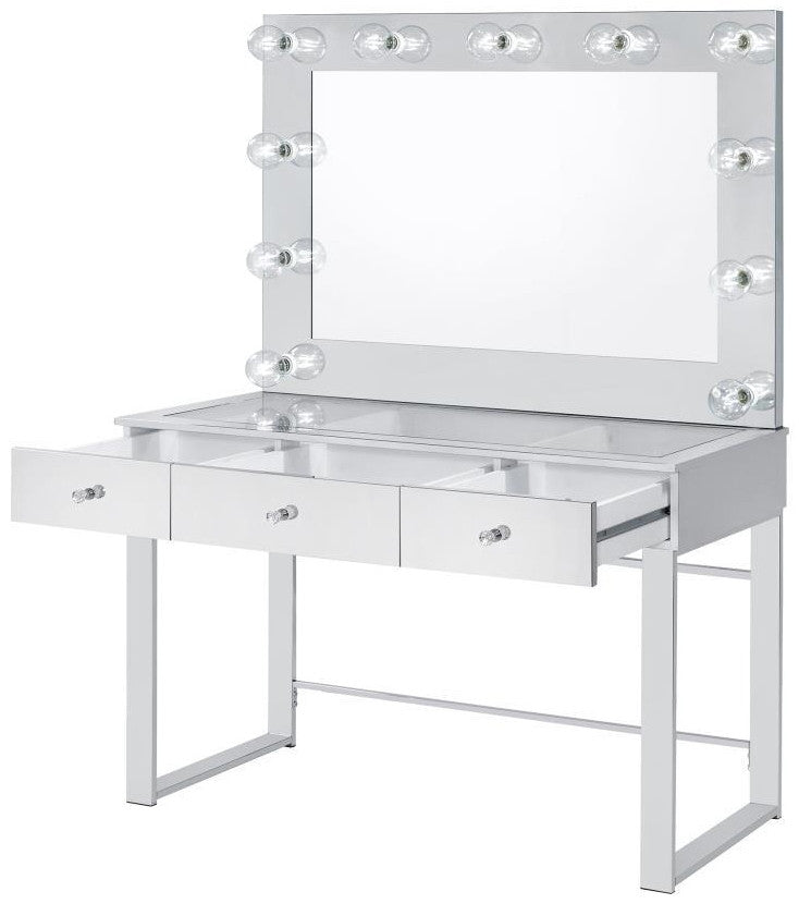 VALENCIA 46" Wide Mirrored Chrome LED Vanity (RTA)