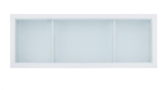 KAYSON White 47" Wide Vanity Desk and Mirror (RTA)