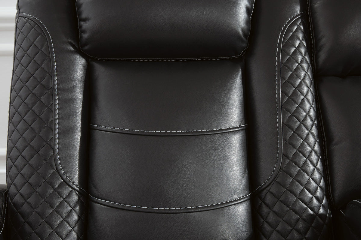 VIKTOR Black 86" Wide Power Reclining Sofa