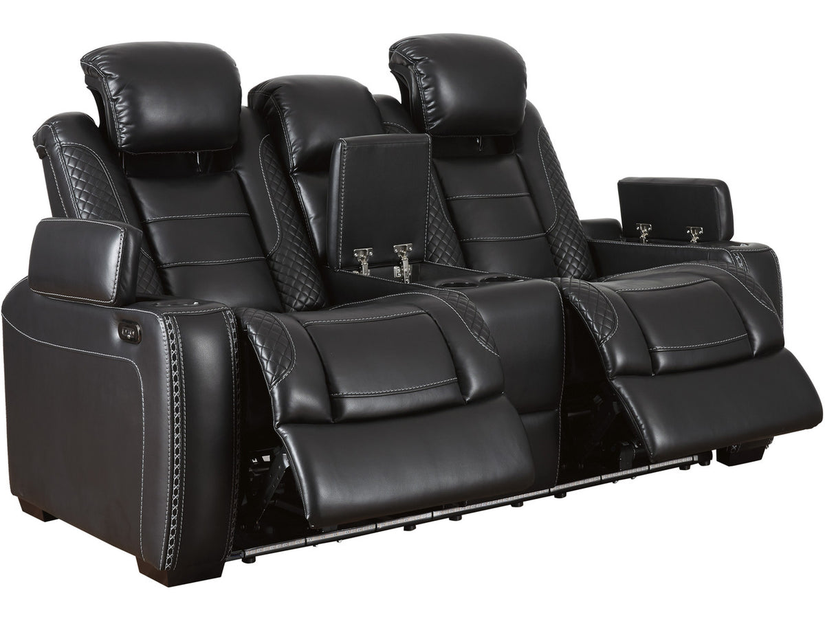 VIKTOR Black 75" Wide Power Reclining Loveseat