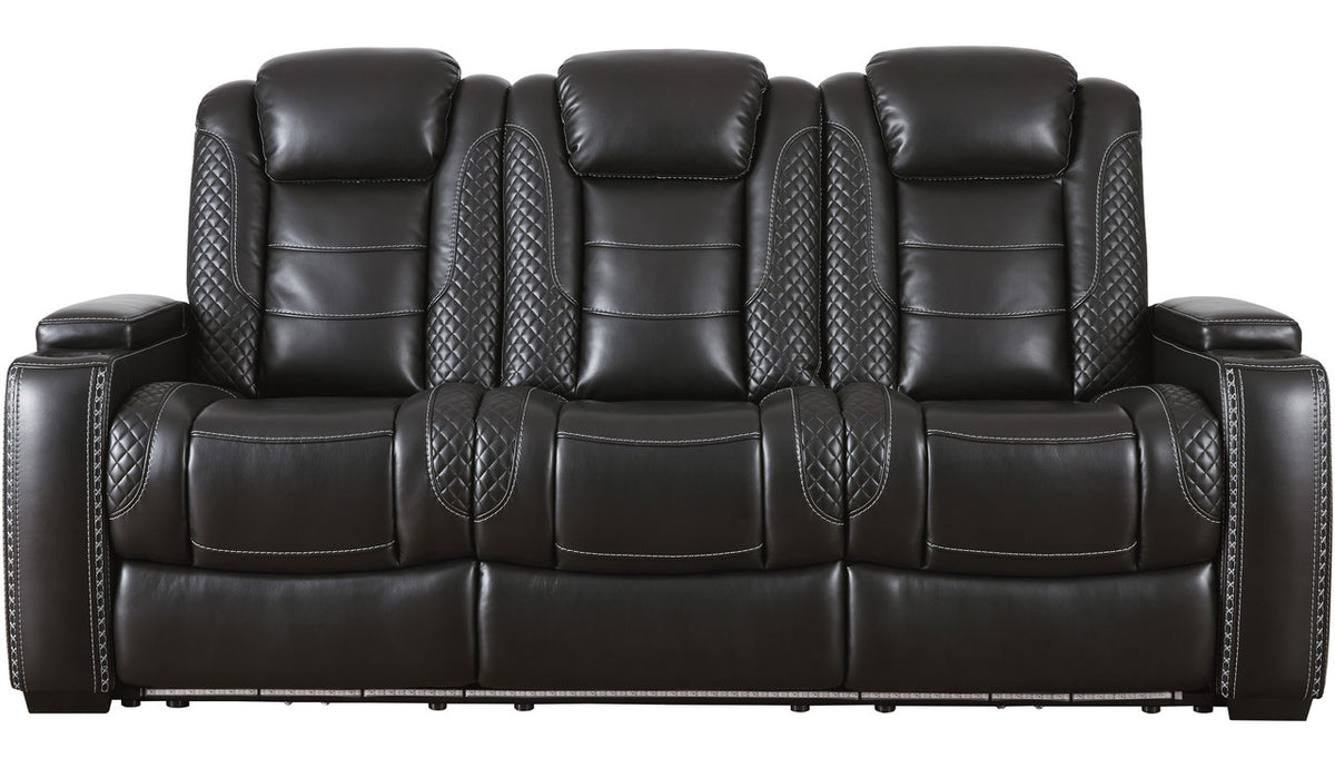 VIKTOR Black 86" Wide Power Reclining Sofa