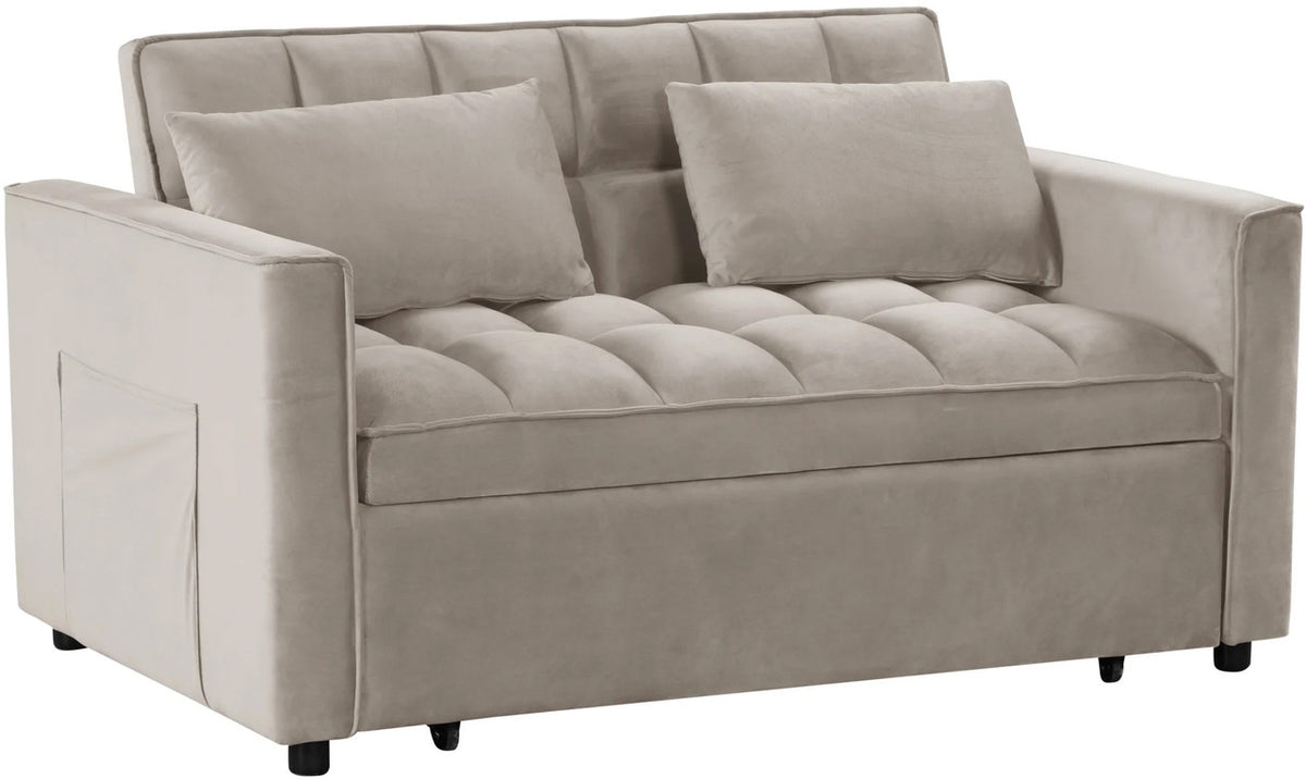 WAILEA Beige 55" Wide Sofa Sleeper