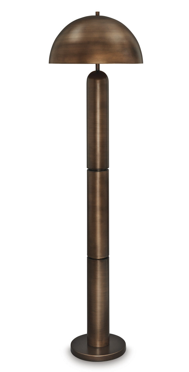WALDORF Antique Copper 18" x 62" Height Floor Lamp