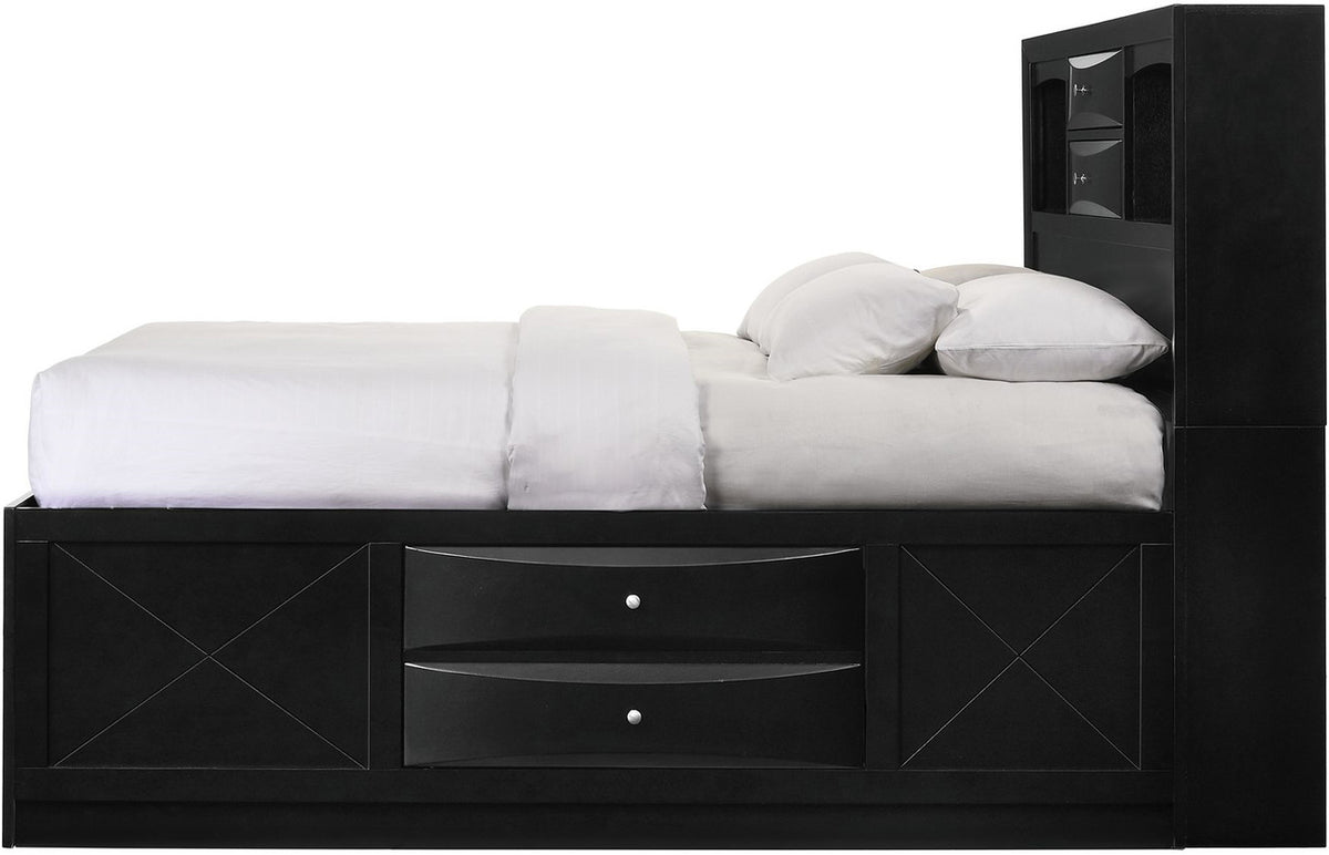 WATSON Black 56" Height Storage Platform Bed