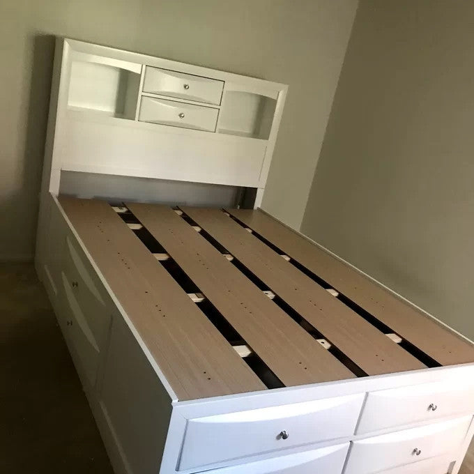 WATSON White 56" Height Storage Platform Bed