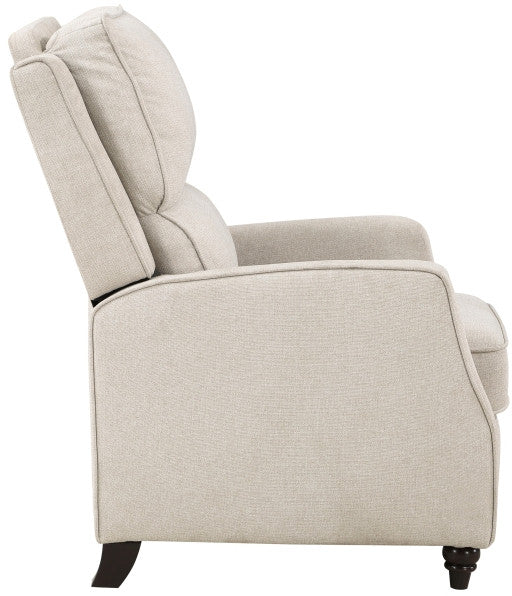 WIOTT Beige 30" Wide Push-Back Recliner