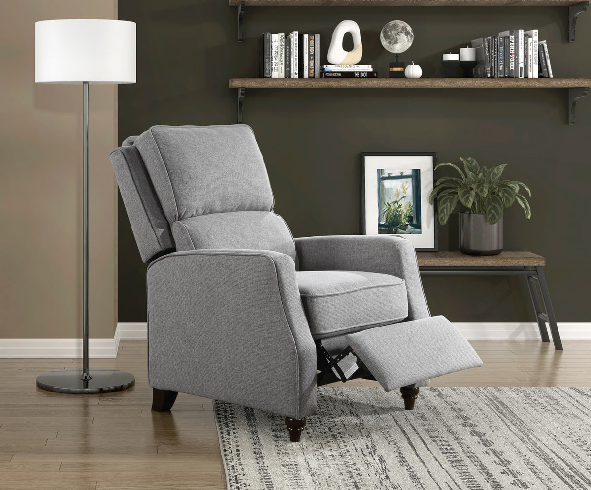 WIOTT Gray 30" Wide Push-Back Recliner