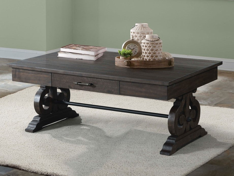 WESTIN Walnut 50" Wide Storage Coffee Table