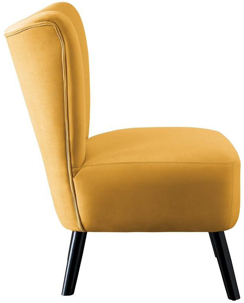 WILMA Yellow Accent Chair