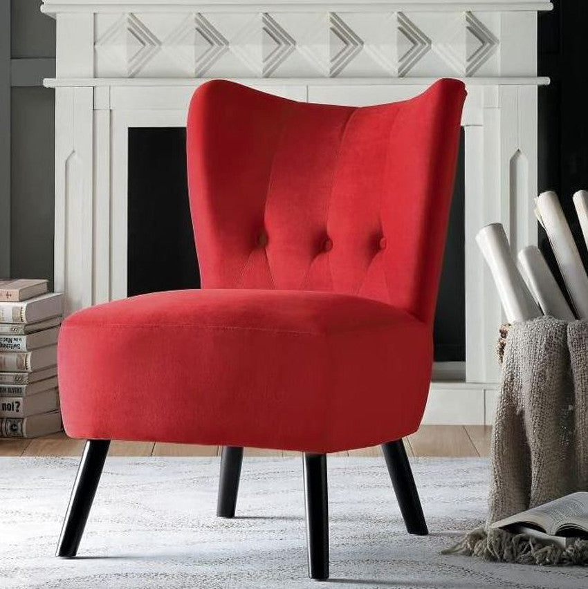 WILMA Red Accent Chair