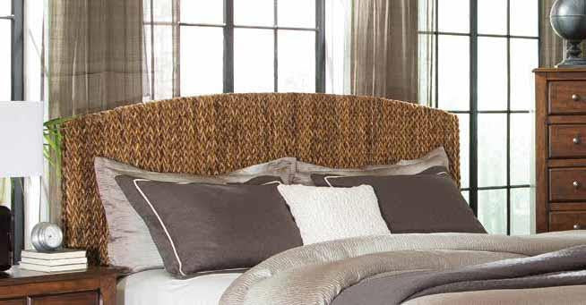 NORRELL Natural Banana-Leaf Headboard