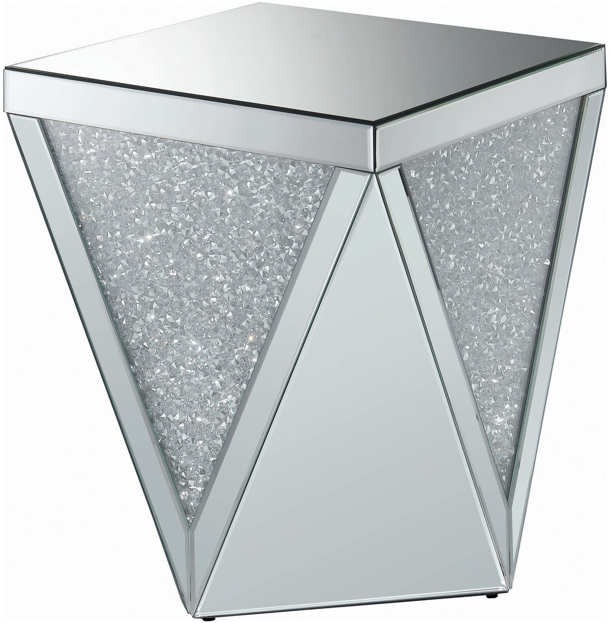 YEZENIA Mirrored 3 Piece Table Set