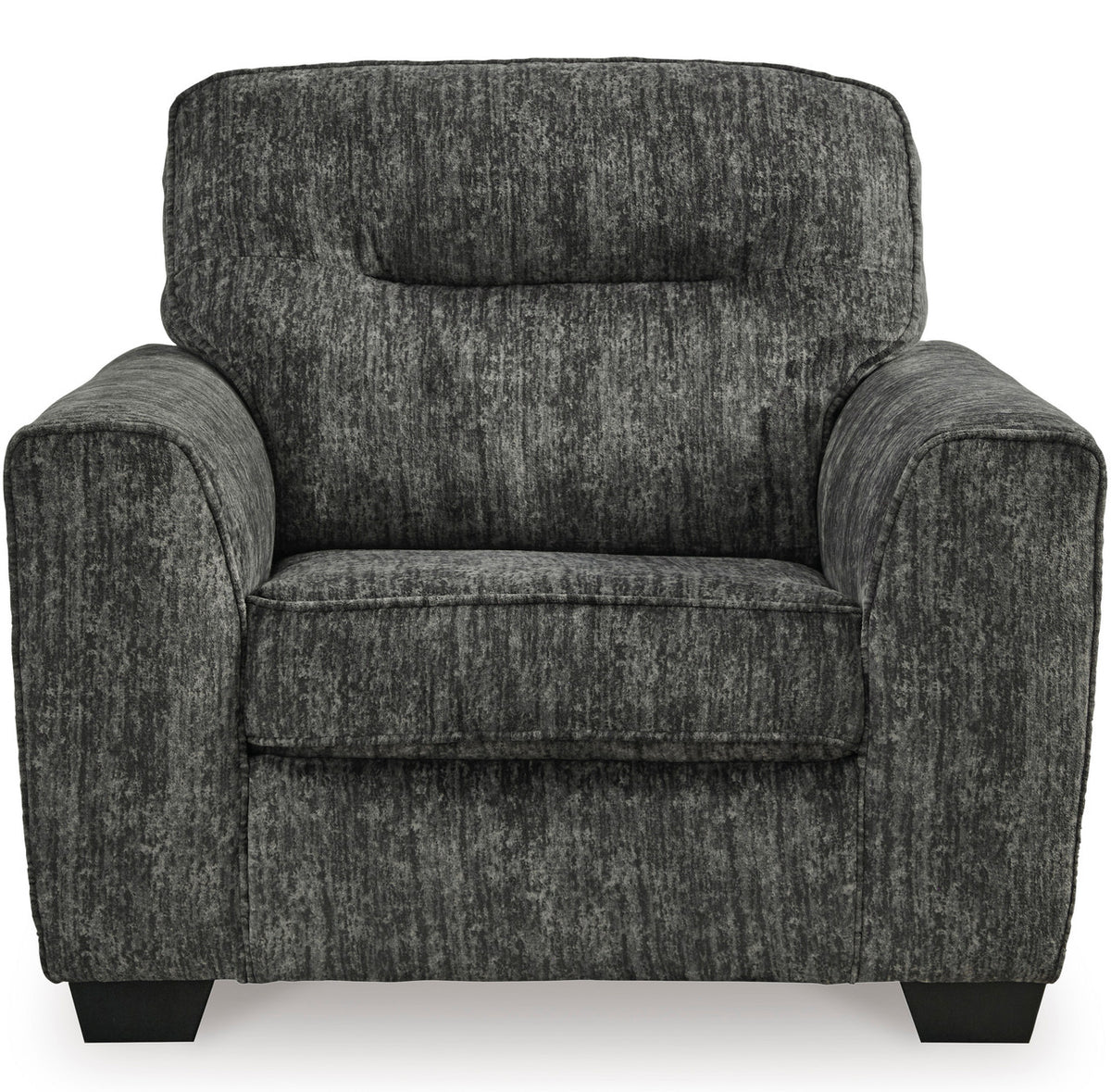 ZEKKI Gray Velvety 46" Wide Oversized Chair