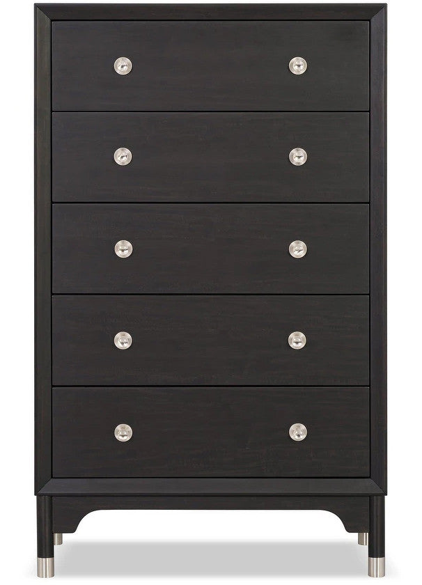 ZENDRO Black Bedroom Set with Fabric LED Bed