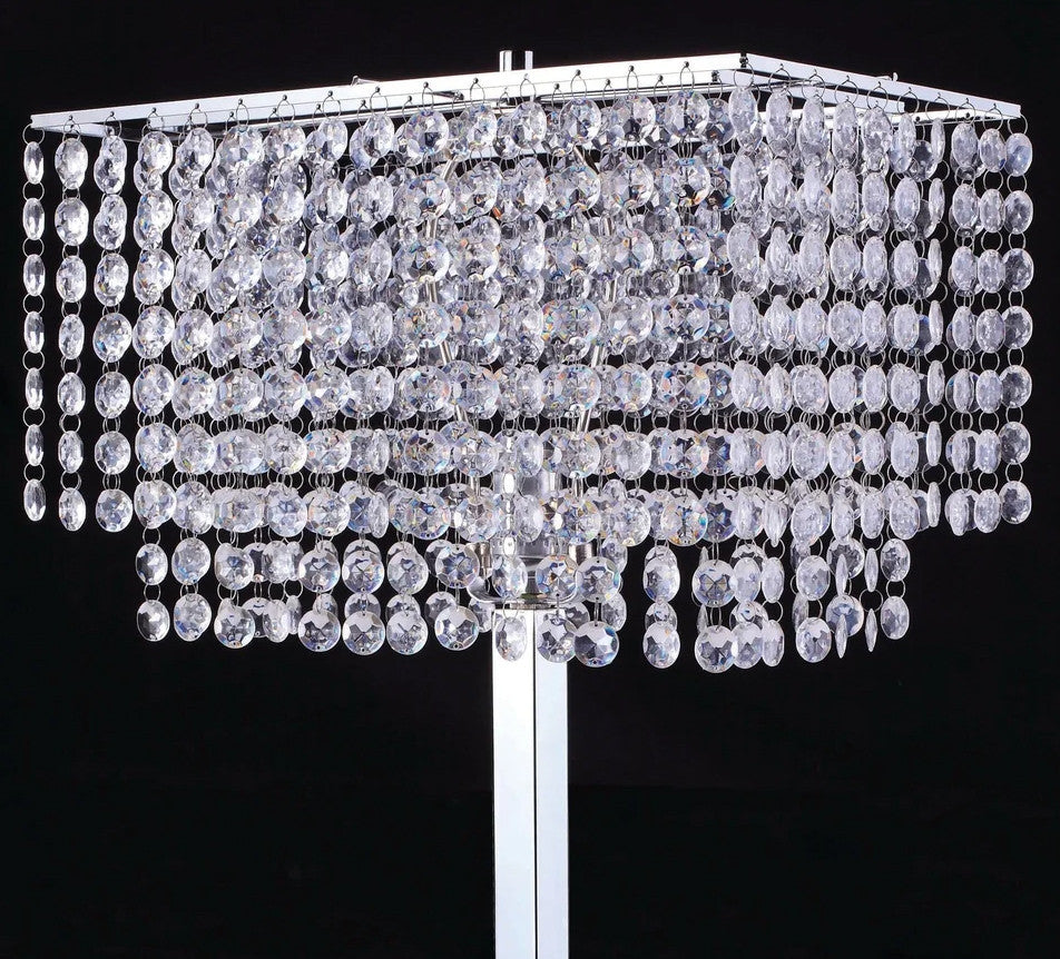 ZULEYMA Crystal 60" Height Floor Lamp