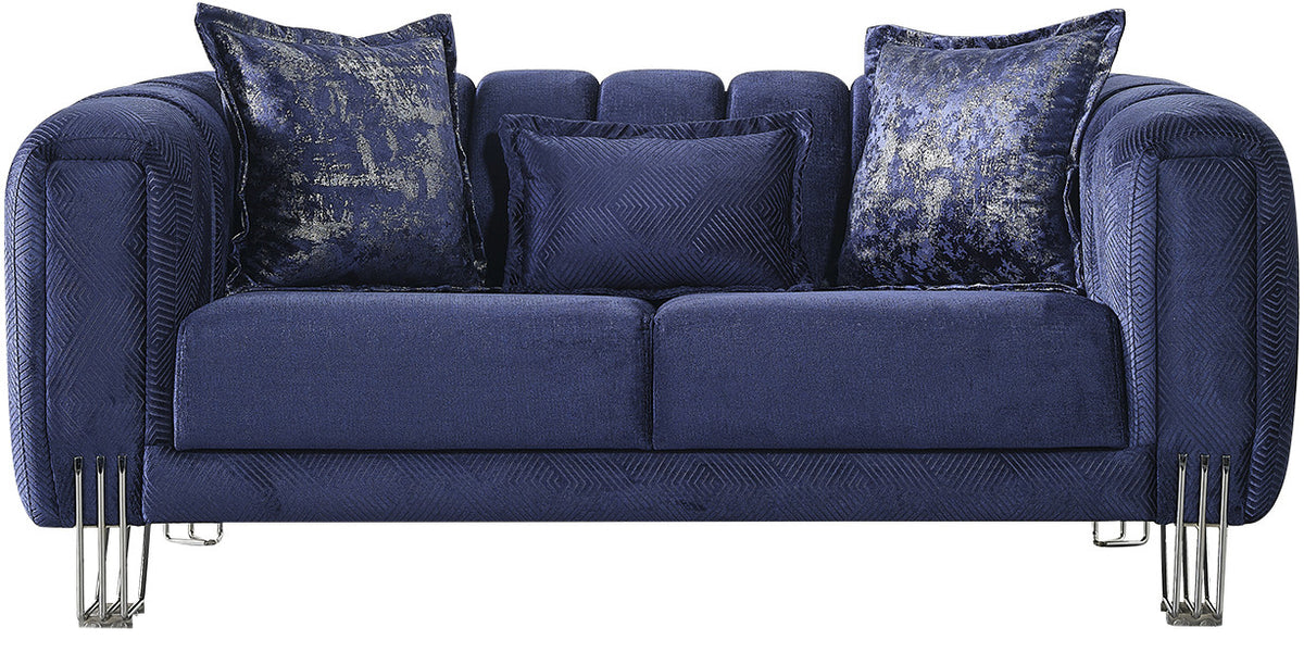 ZURICH Navy Luxury Sofa & Loveseat