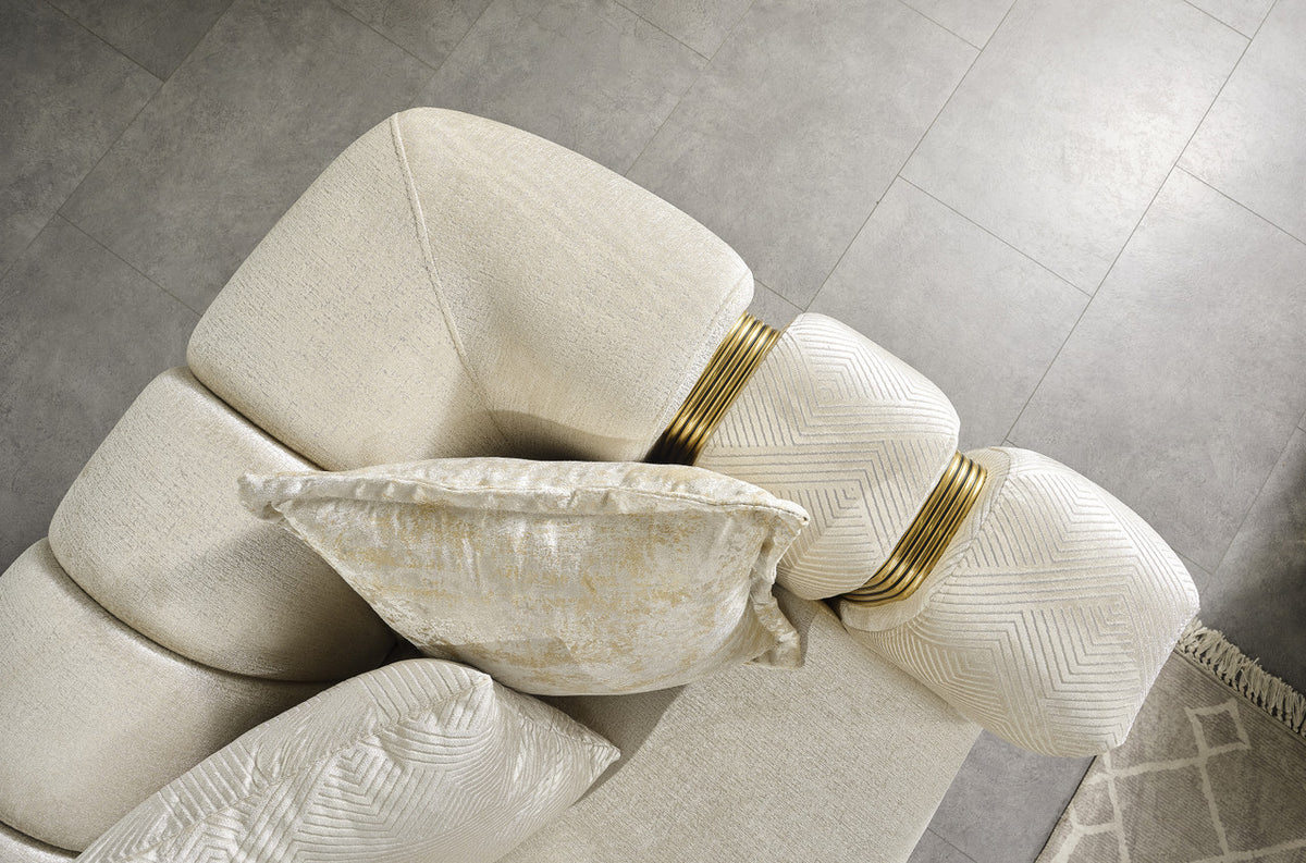 ZURICH Ivory Luxury Sofa & Loveseat