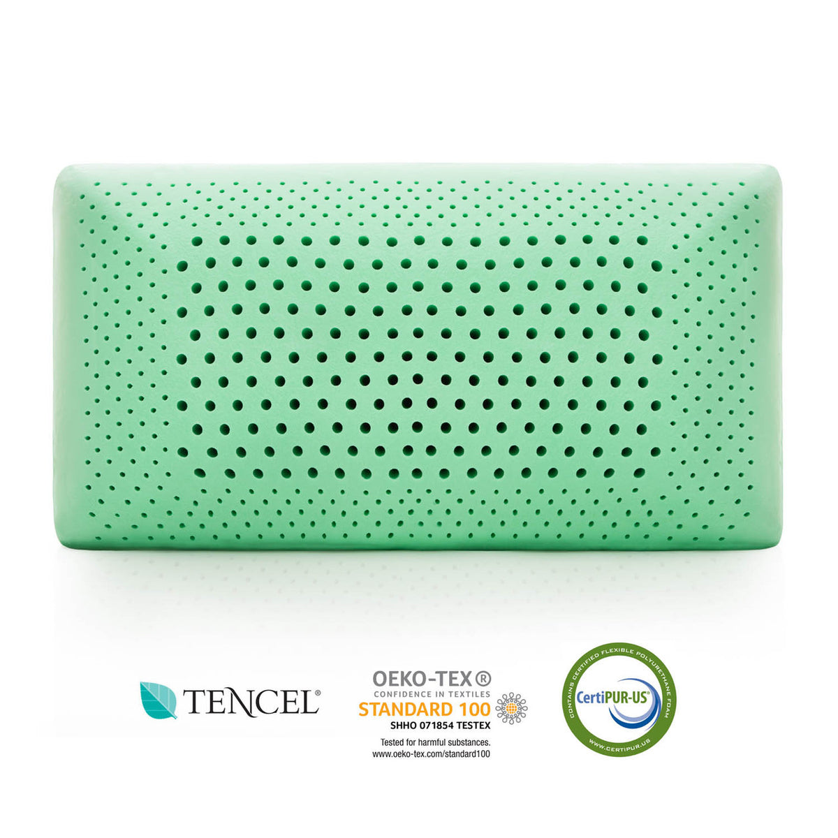 Zoned ActiveDough Peppermint Pillow with Aromatherapy Spray, Mid Loft