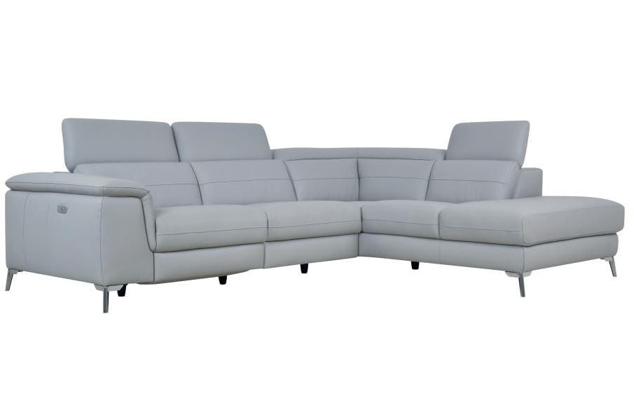 ZAHARA Gray Powered Reclining Sectional