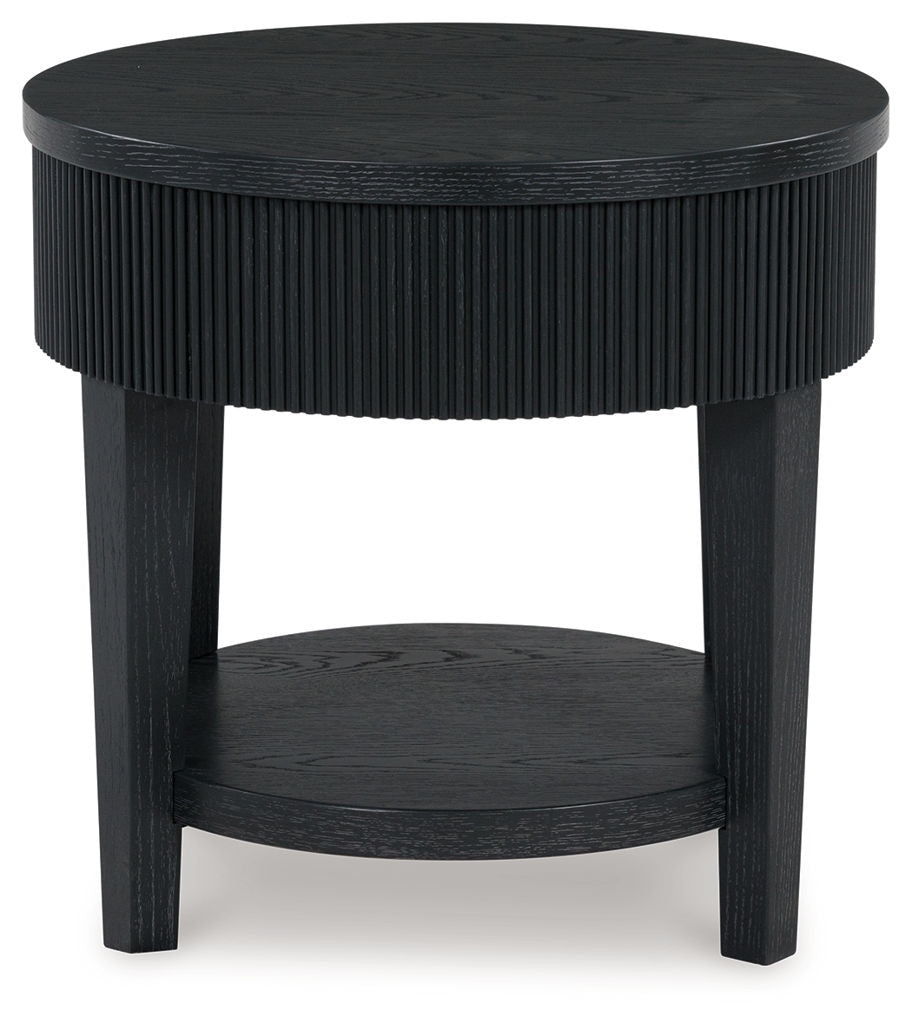 Marstream - Round End Table - Black